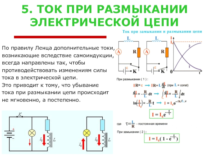 Схема на размыкание цепи