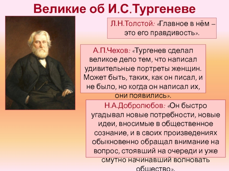 Презентация тургенев 10 класс жизнь и творчество