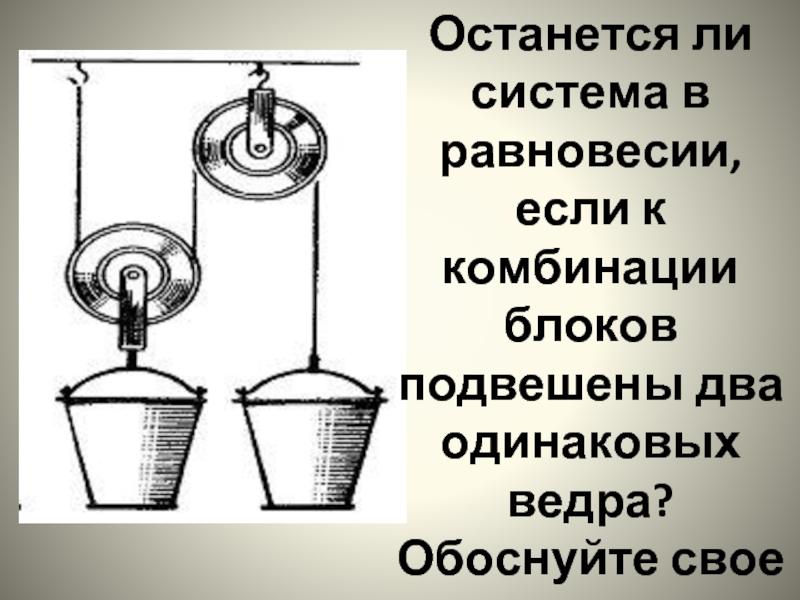 Подвешенный блок. Равновесие блока. Равновесие системы блоков. Система в равновесии если. Система находится в равновесии если.