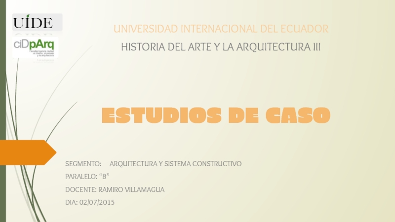 ESTUDIOS DE CASO