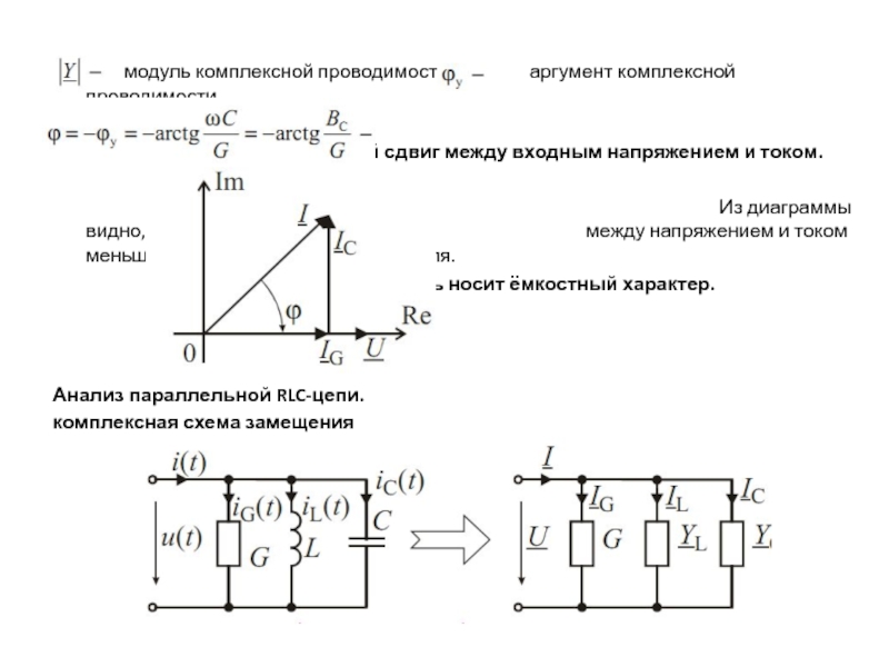 Векторные диаграммы для rc и rl цепей