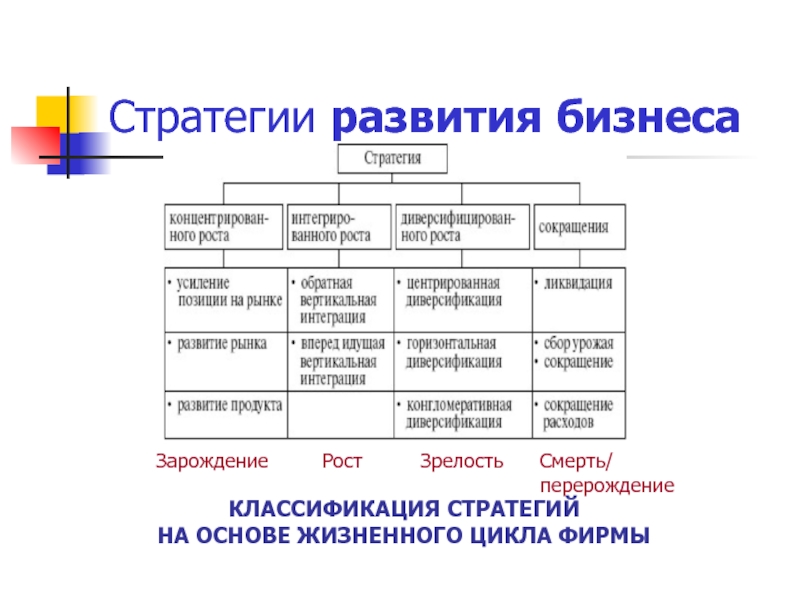 Классификация стратегий презентация