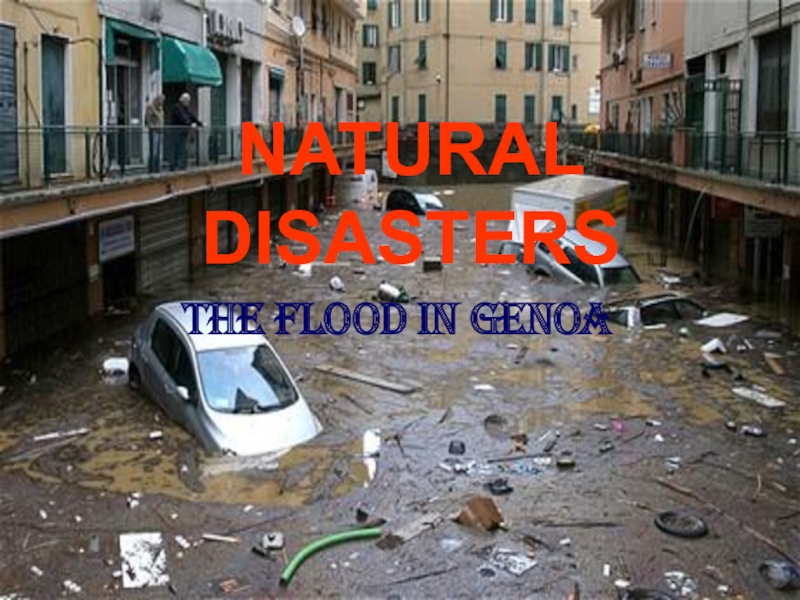 The flooding Genoa