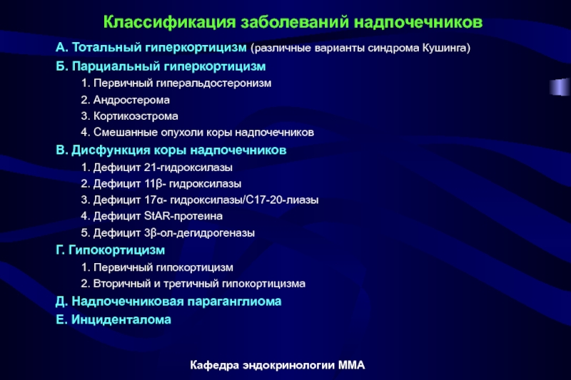 Классификация заболеваний. Классификация заболеваний надпочечников. Классификация патологии надпочечников. Классификация заболеваний коры надпочечников. Классификация нарушений функций надпочечников..