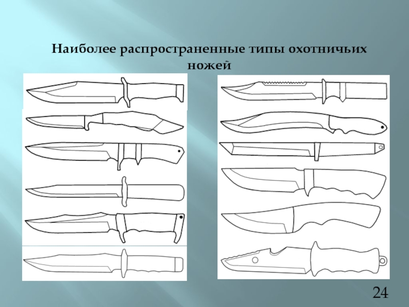 Схема классификации холодного оружия