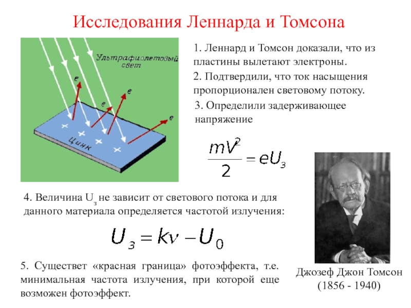 Электрон вылетает. Томсон изучение катодные лучи. Исследование катодных лучей, открытие электрона. Опыт Ленарда Томсона. Частота излучения Томсона.