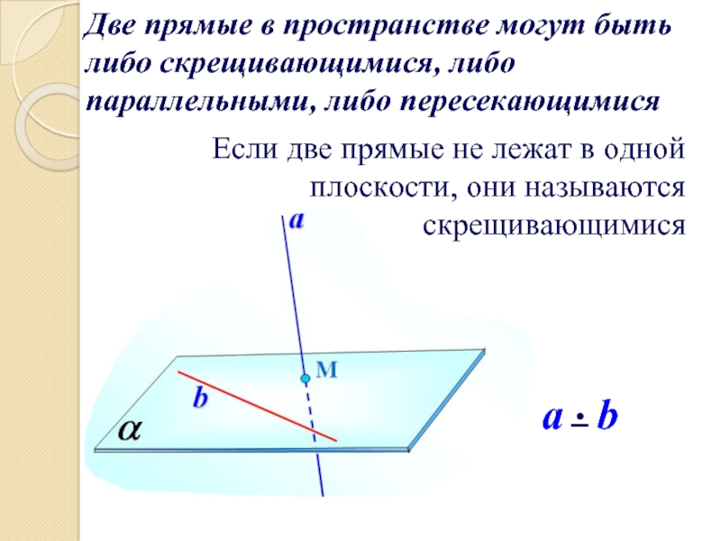 Прямые в пространстве называются. Две прямые в пространстве называются скрещивающимися если они. Прямые называются скрещивающимися если пересекаются. Две прямые в пространстве могут. Две скрещивающиеся прямые в пространстве.