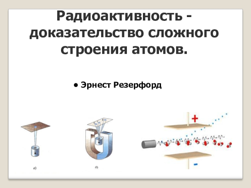 Радиоактивность как свидетельство сложного строения атома презентация физика 9 класс перышкин