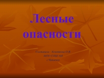 Лесные опасности 2 класс