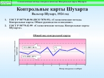 Контрольные карты Шухарта
ГОСТ Р 50779.40-96 (ИСО 7870-93). Статистические