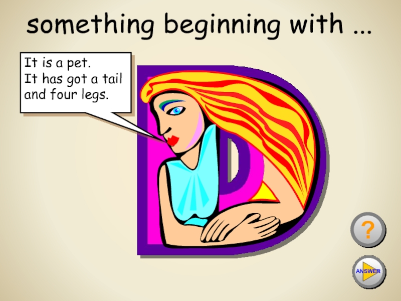 Begin do something. It has got a Tail.