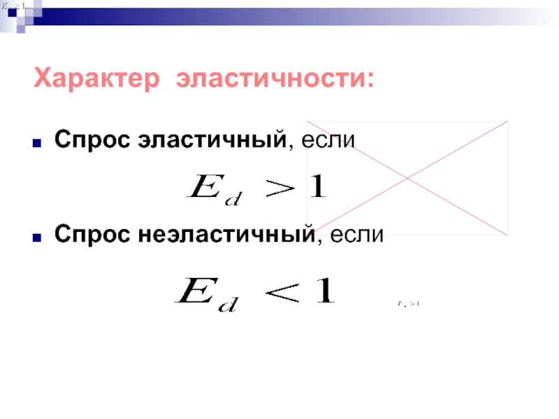 Эластичность рынка. Характер эластичности. Характер эластичности спроса. Спрос эластичен если. Спрос неэластичен если.