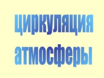 Циркуляция атмосферы 