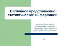 Наглядное представление статистической информации