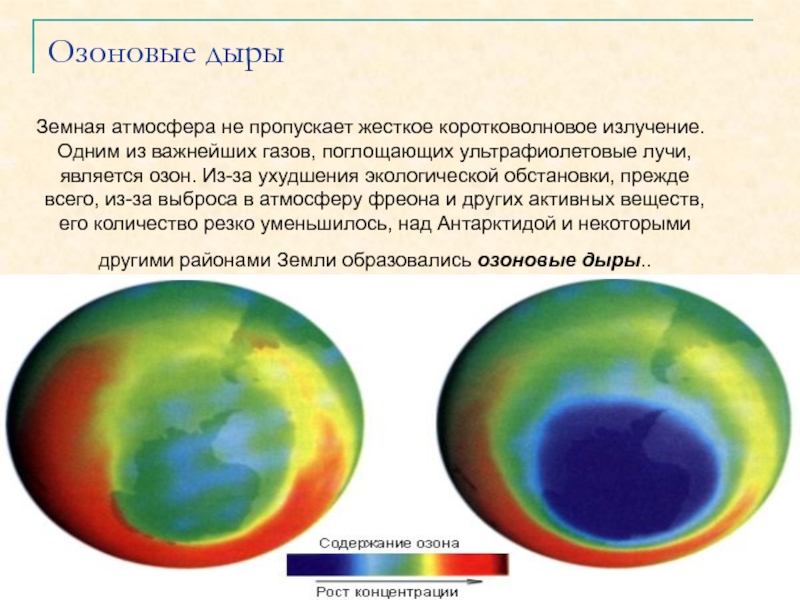 Карта озоновых дыр земли онлайн с объяснениями