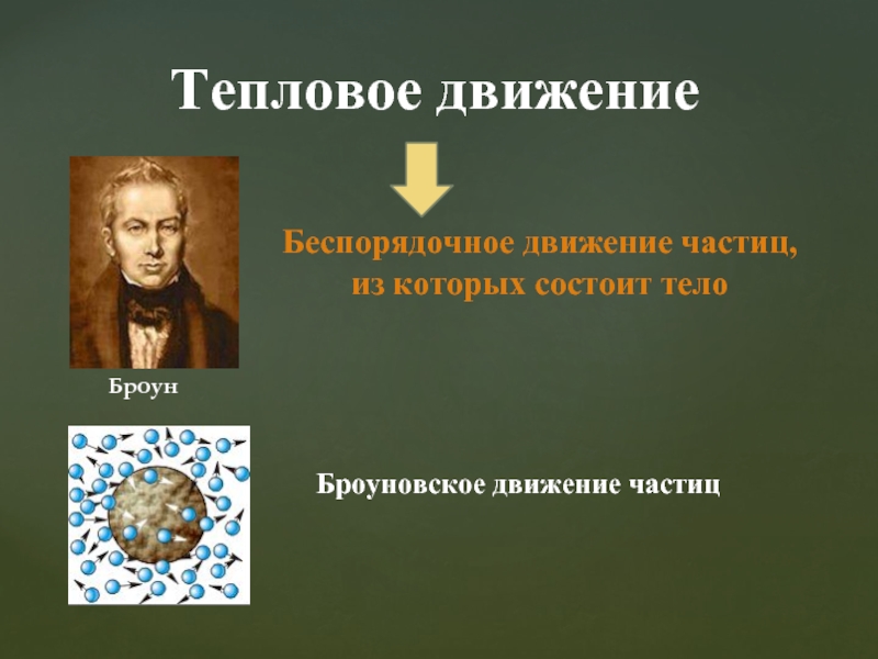 Кто открыл явление беспорядочного движения частиц. Беспорядочное тепловое движение частиц. Тепловое движение физика 8 класс. Тепловые явления физика 8 класс. Тепловое движение фото.