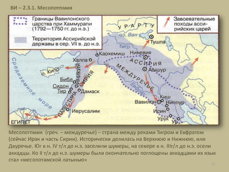 Карта междуречья тигра и евфрата карта