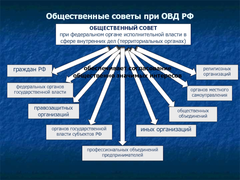 Общественные советы при федеральных органах исполнительной власти