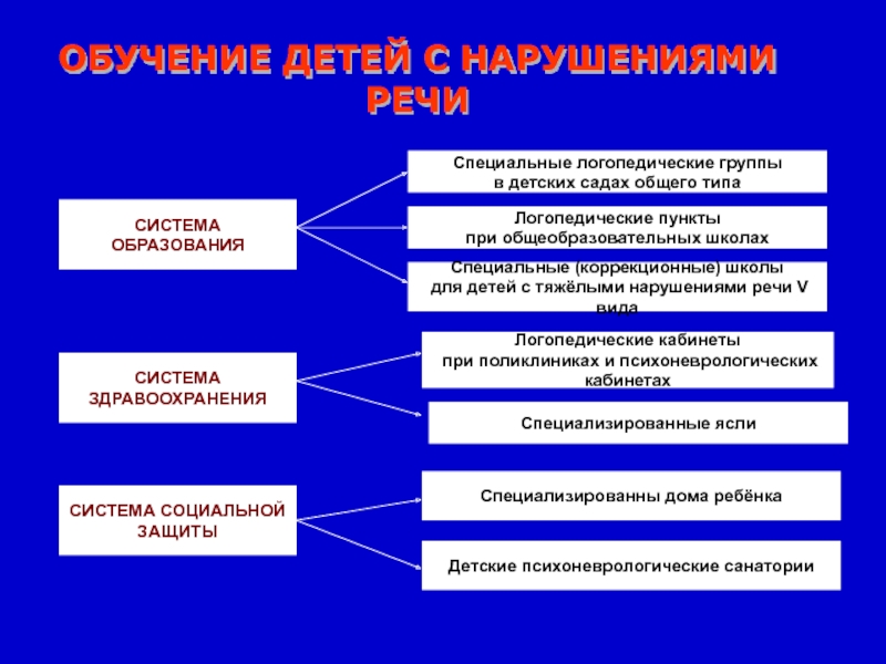 Учебный план школ для детей с тяжелыми нарушениями речи