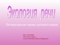 Литературные нормы