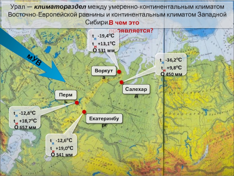 Карта климата восточно европейской равнины