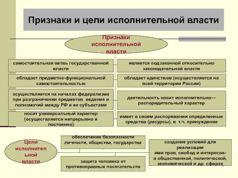 Презентация исполнительная власть рф