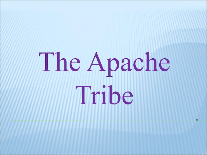 The Apache Tribe