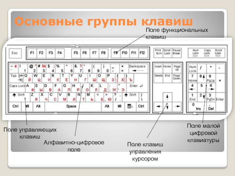 Клавиатура расположение клавиш картинка