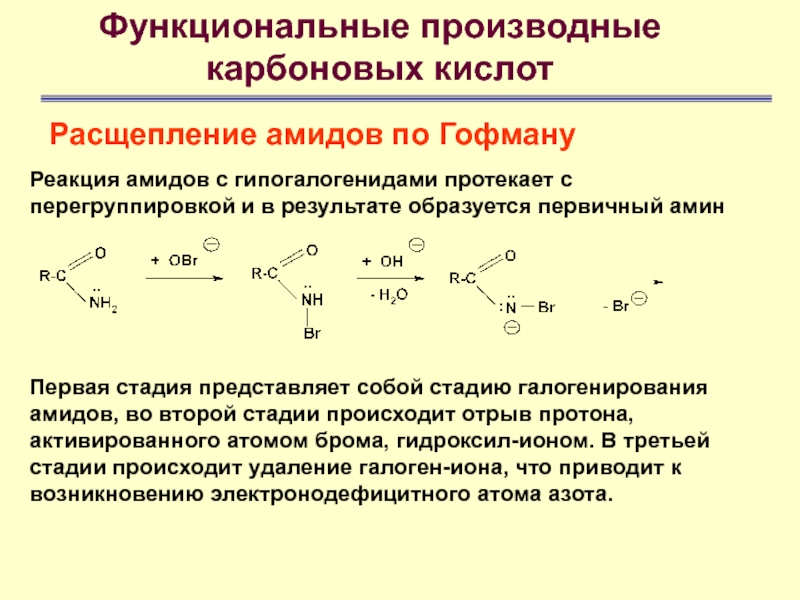 Производные карбоновых кислот конспект