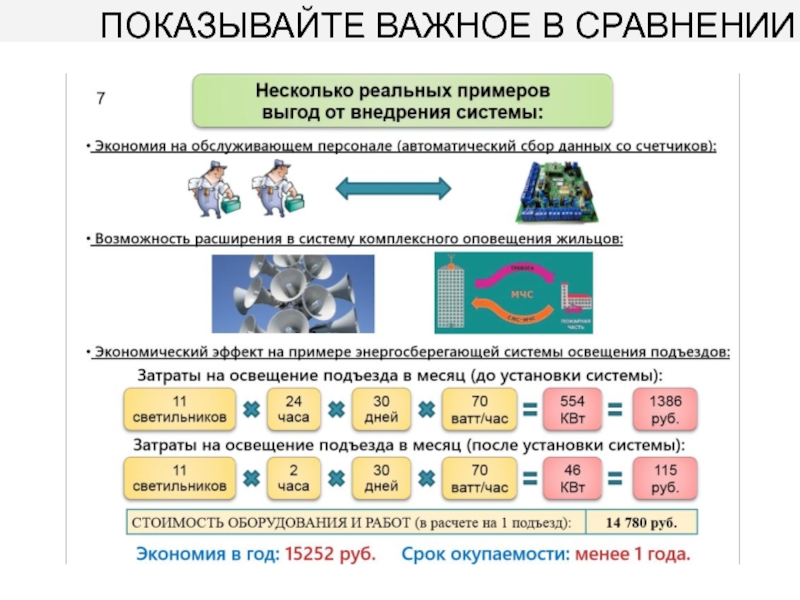 Покажи сравнение