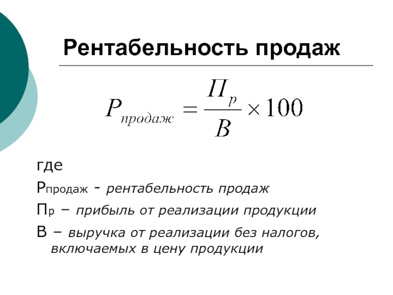 Как считается рентабельность проекта