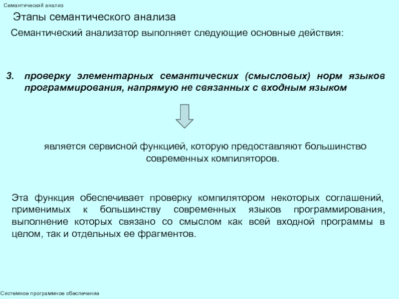 Семантический анализ презентация