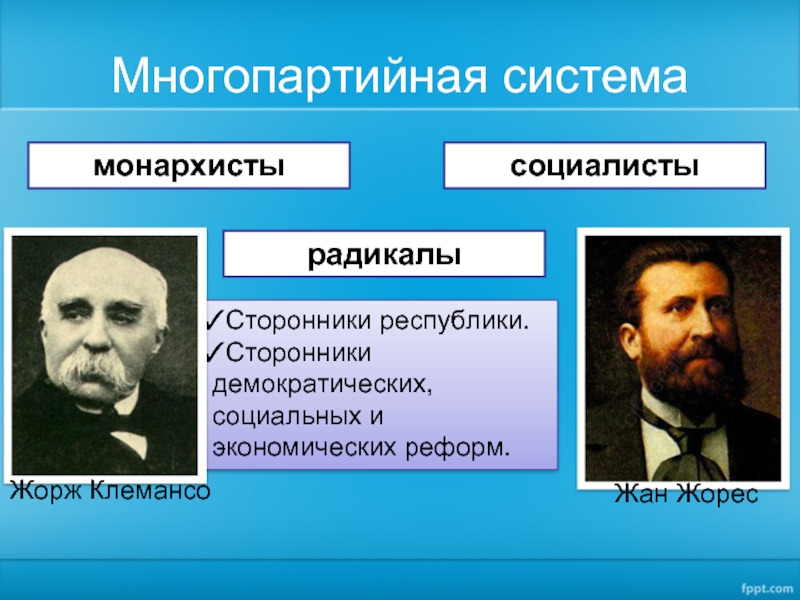 Франция третья республика кратко. Жорж Клемансо презентация. Сторонники демократии. Сторонники социальной демократии. Реформы Клемансо.