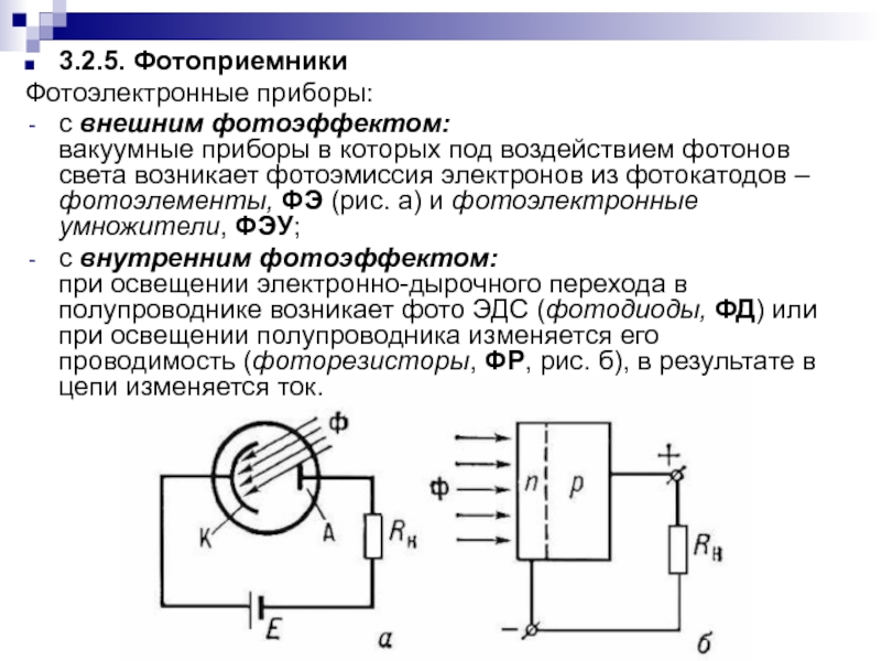 Фотоэлектронные приборы презентация