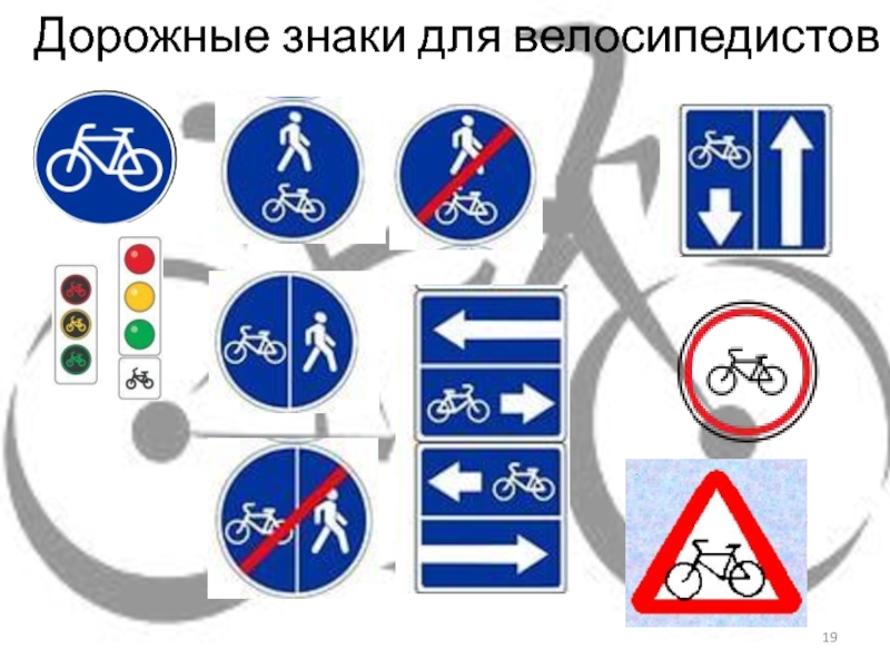 Дорожные знаки велосипедистов для велосипедистов в картинках с названиями