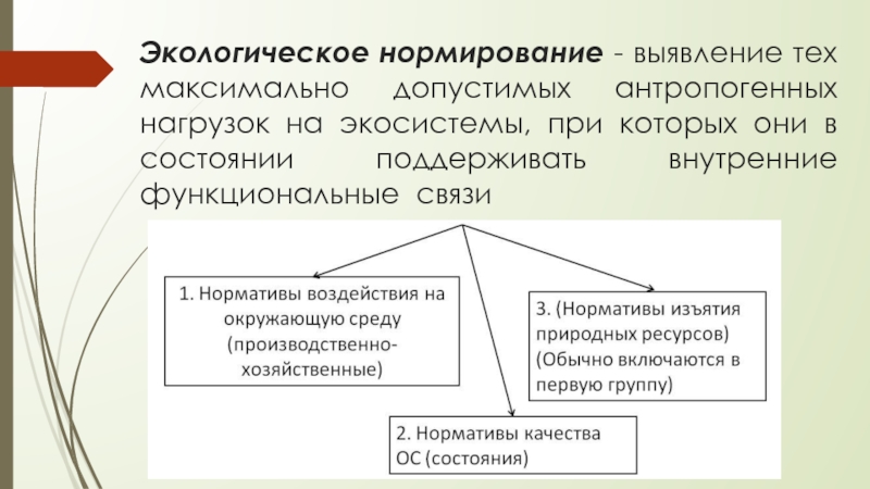 Система экологических нормативов схема