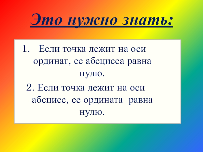 Лежит на оси абсцисс. Точки лежащие на оси абсцисс. Если точка лежит на оси абсцисс. Если точка лежит на оси абсцисс то ее ордината равна нулю. Если точка лежит на оси ординат то ордината этой точки равна нулю.