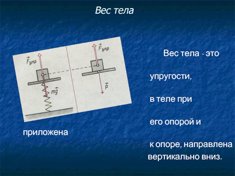 Сила веса груза. Сила упругости вес тела. Вес тела направление силы. Природа силы веса. Природа веса тела в физике.