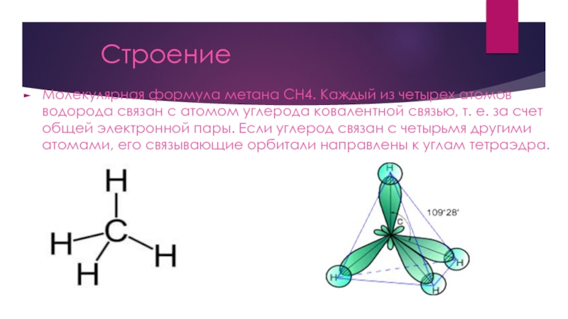 Состав вещества метана. Молекула метана ch4. Формула молекулы метана сн4. Графическое строение метана. Ch4 строение молекулы.