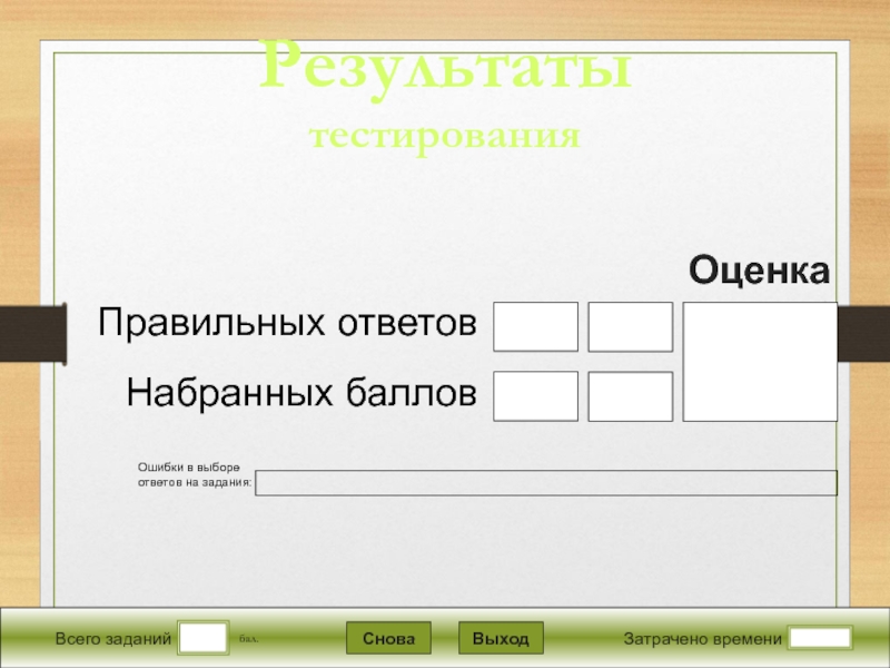 Тест обходчиков на выборы ответы