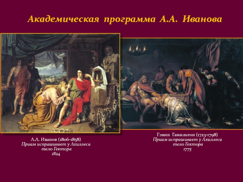 Что вы знаете о приаме. Приам, испрашивающий у Ахиллеса тело Гектора, 1824. Приам испрашивающий тело Гектора Иванов. Иванов Приам испрашивающий у Ахиллеса тело Гектора. Иванов «Приам, испрашивающий у Ахиллеса тело Гектора» (1824, ГТГ).