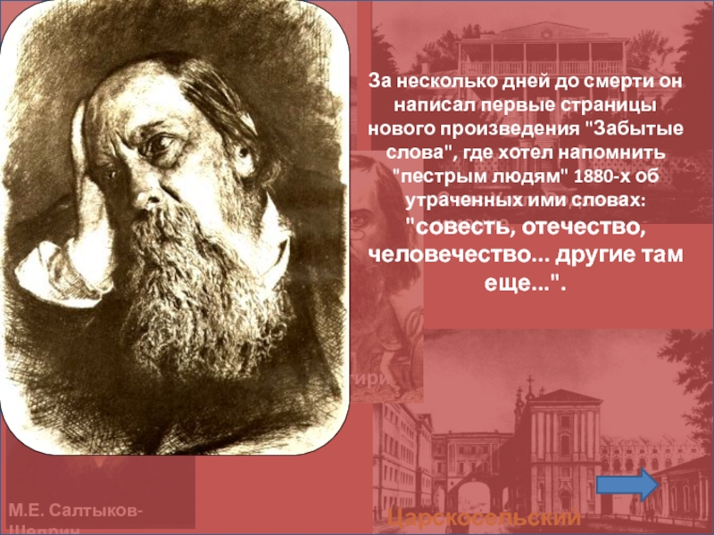 Забытые произведения. Михаил Евграфович Салтыков-Щедрин в лицее. Дата смерти Салтыкова Щедрина. Салтыков Щедрин Дата смерти. Салтыков Щедрин фон для презентации.