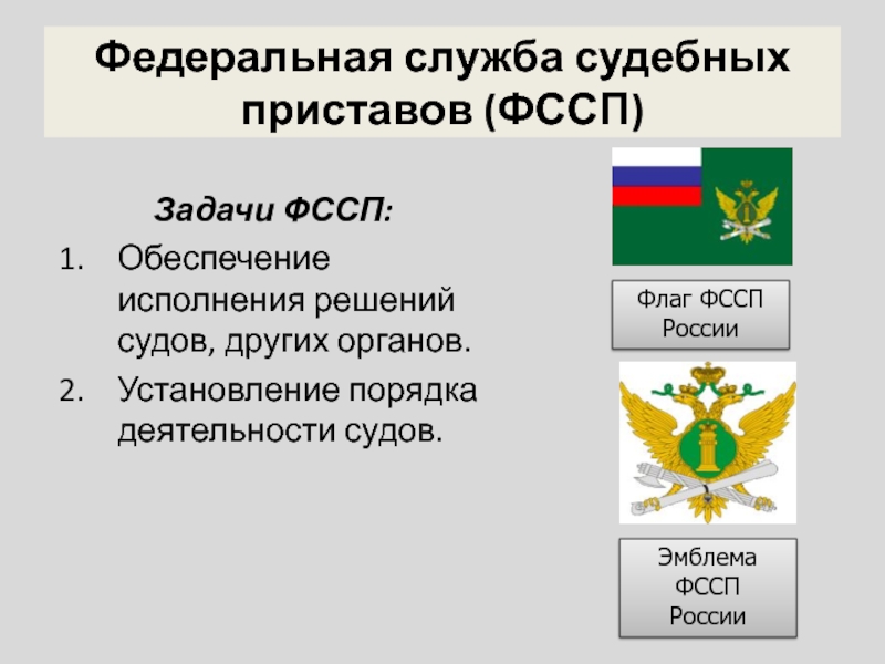 Федеральная служба судебных приставов задачи. Функции Федеральной службы судебных приставов РФ. Задачи и функции службы судебных приставов.