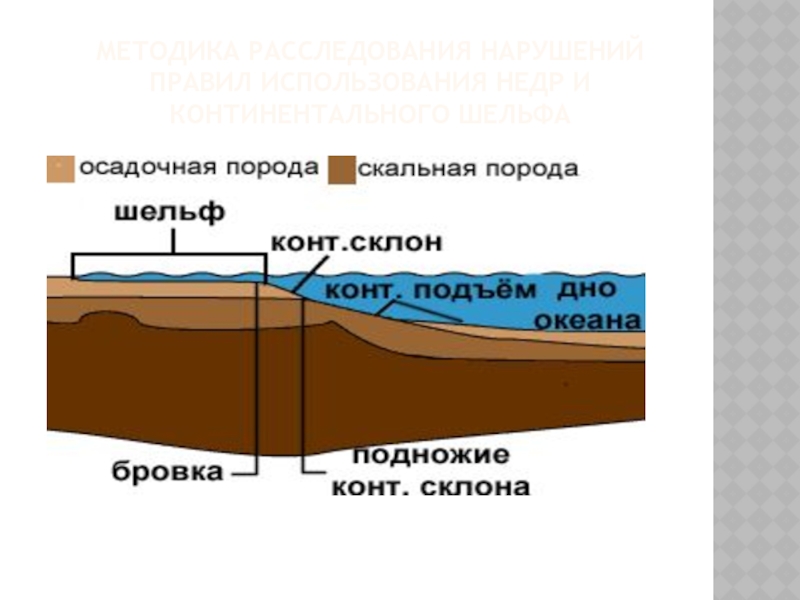 Методика расследования нарушений правил использования недр и континентального