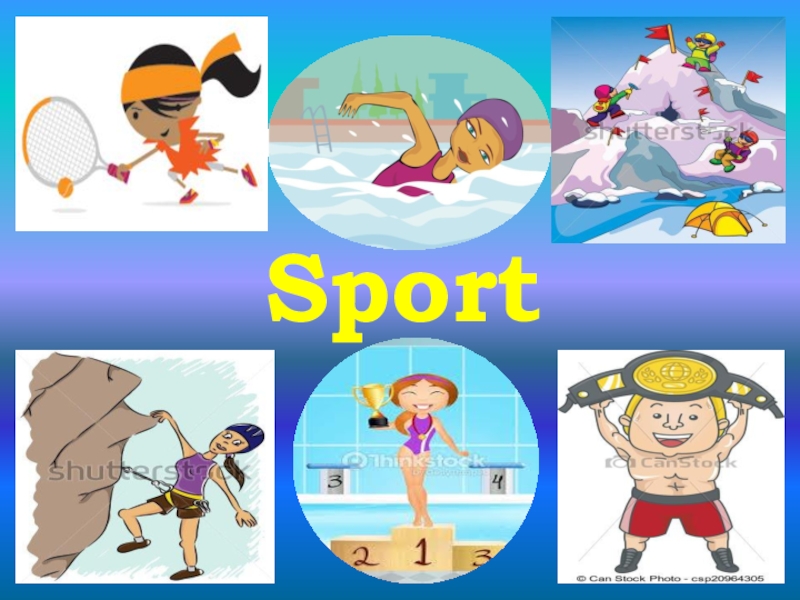 Презентация Sport in our life. sport