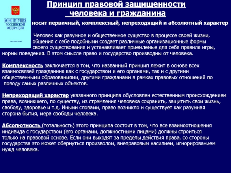 Принцип правовой защиты. Принцип правовой защищенности. Правовая защищенность человека и гражданина. Взаимоотношения гражданина и государства. Принцип правовой защищенности человека и гражданина реализация.