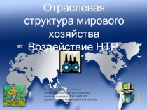 Отраслевая структура мирового хозяйства Воздействие НТР