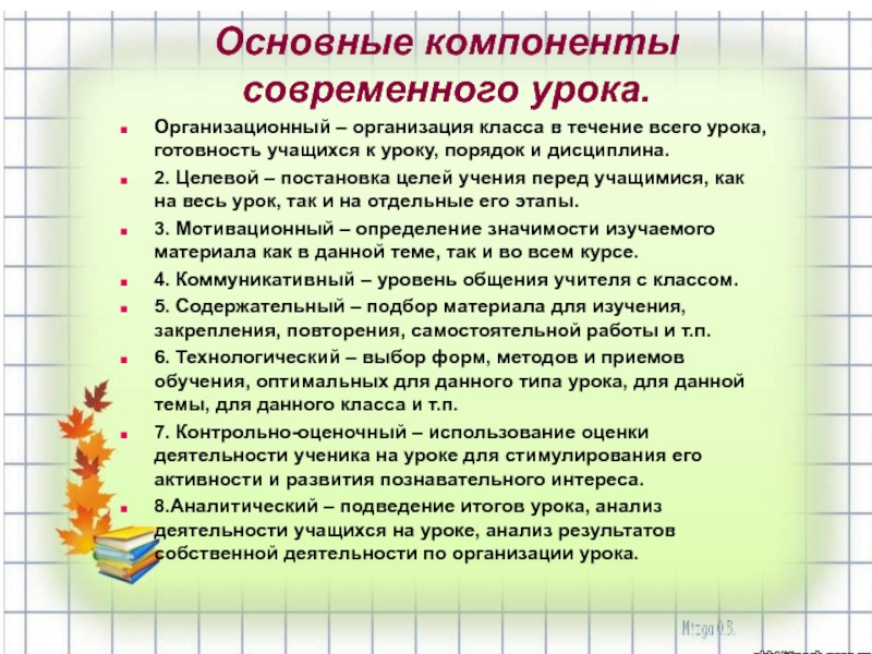 Общий урок правила. Готовность учащихся к уроку. Готовность к уроку ученика. Подготовленность к уроку классного помещения.. Организация урока: приход учащихся на урок и их готовность к занятию..