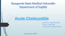 Acute Cholecystitis