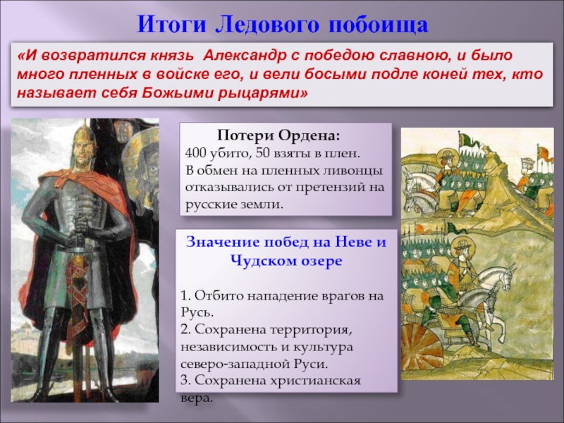 Долгое время прожив в европе князь впр. Борьба Северо-Западной Руси против крестоносцев.